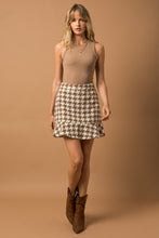 Load image into Gallery viewer, Houndstooth Fit &amp; Flare Skirt
