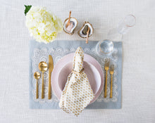 Load image into Gallery viewer, Gilded Oyster Shell Salt & Pepper Cellar Set