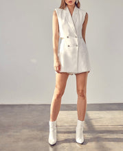 Load image into Gallery viewer, Blazer Button Romper
