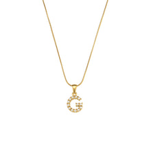 Load image into Gallery viewer, Pretty Little Pearl Initial Necklace