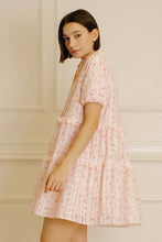Load image into Gallery viewer, Rose Garden Floral Embroidered Mini Dress