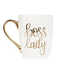 Load image into Gallery viewer, Boss Lady Gold Coffee Mug