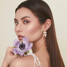 Load image into Gallery viewer, Sakura Statement Dangle Earrings