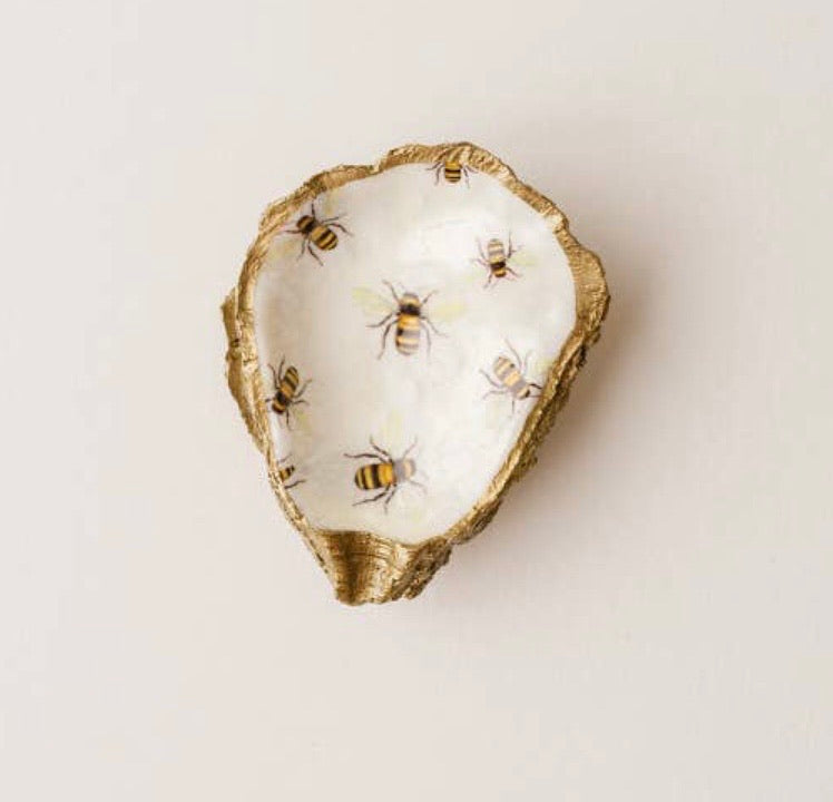 Bee Love Oyster Jewelry Dish