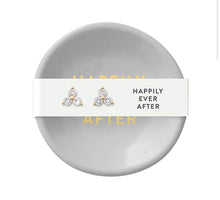 Load image into Gallery viewer, Happily Ever After Earrings & Ceramic Ring Dish Set