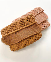Load image into Gallery viewer, Boho Fringe Macrame Clutch