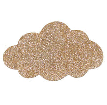 Load image into Gallery viewer, Golden Glitter Cloud Wall Peg