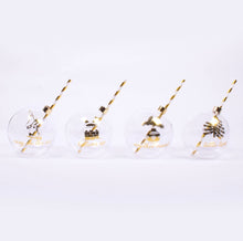 Load image into Gallery viewer, Holiday Cheer Ornament Drinking Glass Set of 4