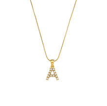 Load image into Gallery viewer, Pretty Little Pearl Initial Necklace