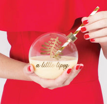 Load image into Gallery viewer, Holiday Cheer Ornament Drinking Glass Set of 4