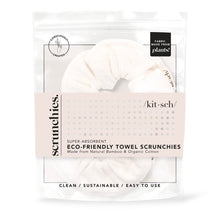 Load image into Gallery viewer, Eco-Friendly White Towel Scrunchie 2-Pack