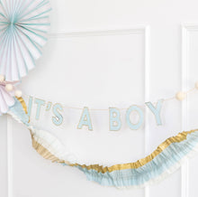 Load image into Gallery viewer, It's A Boy Baby Blue Banner