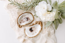 Load image into Gallery viewer, I Do, Me Too Gilded Oyster Jewelry Dish Set