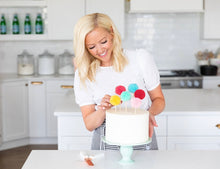 Load image into Gallery viewer, Colorful Pom Pom Cake Toppers