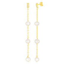 Load image into Gallery viewer, Francesca Gold Duster Earrings