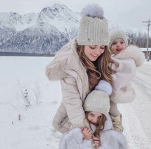 Load image into Gallery viewer, Pearl Angora Winter Hat