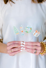 Load image into Gallery viewer, Christmas Watercolor Acrylic Stir Stick Set