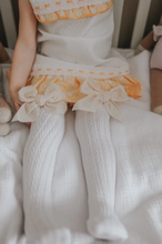 Load image into Gallery viewer, Velvet Bow White Knee High Socks