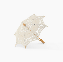 Load image into Gallery viewer, Antiqued Battenburg Lace Parasol