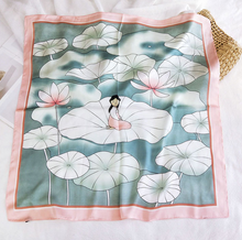Load image into Gallery viewer, Square Silk Scarf Spring Edition