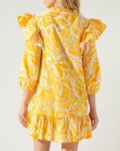 Load image into Gallery viewer, Dayglow Tropics Sammy Ruffle Drop Waist Dress