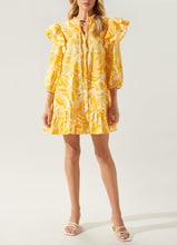 Load image into Gallery viewer, Dayglow Tropics Sammy Ruffle Drop Waist Dress