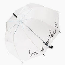 Load image into Gallery viewer, Love Is In The Air Clear Bubble Umbrella