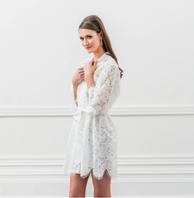 Load image into Gallery viewer, Lace Bridal Wedding Robe