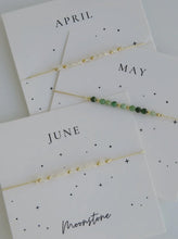Load image into Gallery viewer, Birthstone Beaded Carded Bracelet
