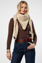 Load image into Gallery viewer, Knit Triangle Shawl Wrap
