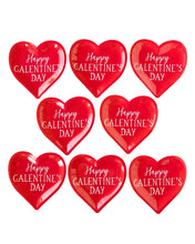 Load image into Gallery viewer, &quot;Happy Galentine&#39;s Day&quot; Paper Heart Paper Plates
