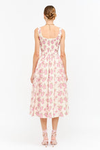 Load image into Gallery viewer, Janice Pink Floral Midi Dress
