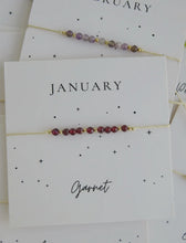 Load image into Gallery viewer, Birthstone Beaded Carded Bracelet
