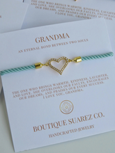 Load image into Gallery viewer, Beatrice Grandma Heart Bracelet
