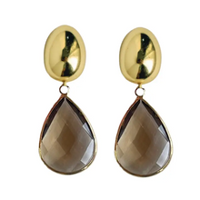 Load image into Gallery viewer, Vintage Chunky Gold Statement Drop Earrings

