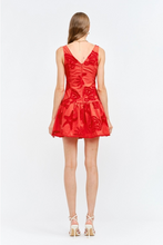 Load image into Gallery viewer, Madelyn Chili Red Embroidered Dress
