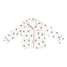 Load image into Gallery viewer, Satin Ruffle Velvet Tie PJ Set *PREORDER*
