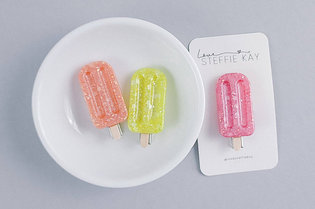 Popsicle Resin Hair Clip
