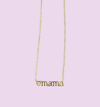 Load image into Gallery viewer, Mama CZ Gold Necklace
