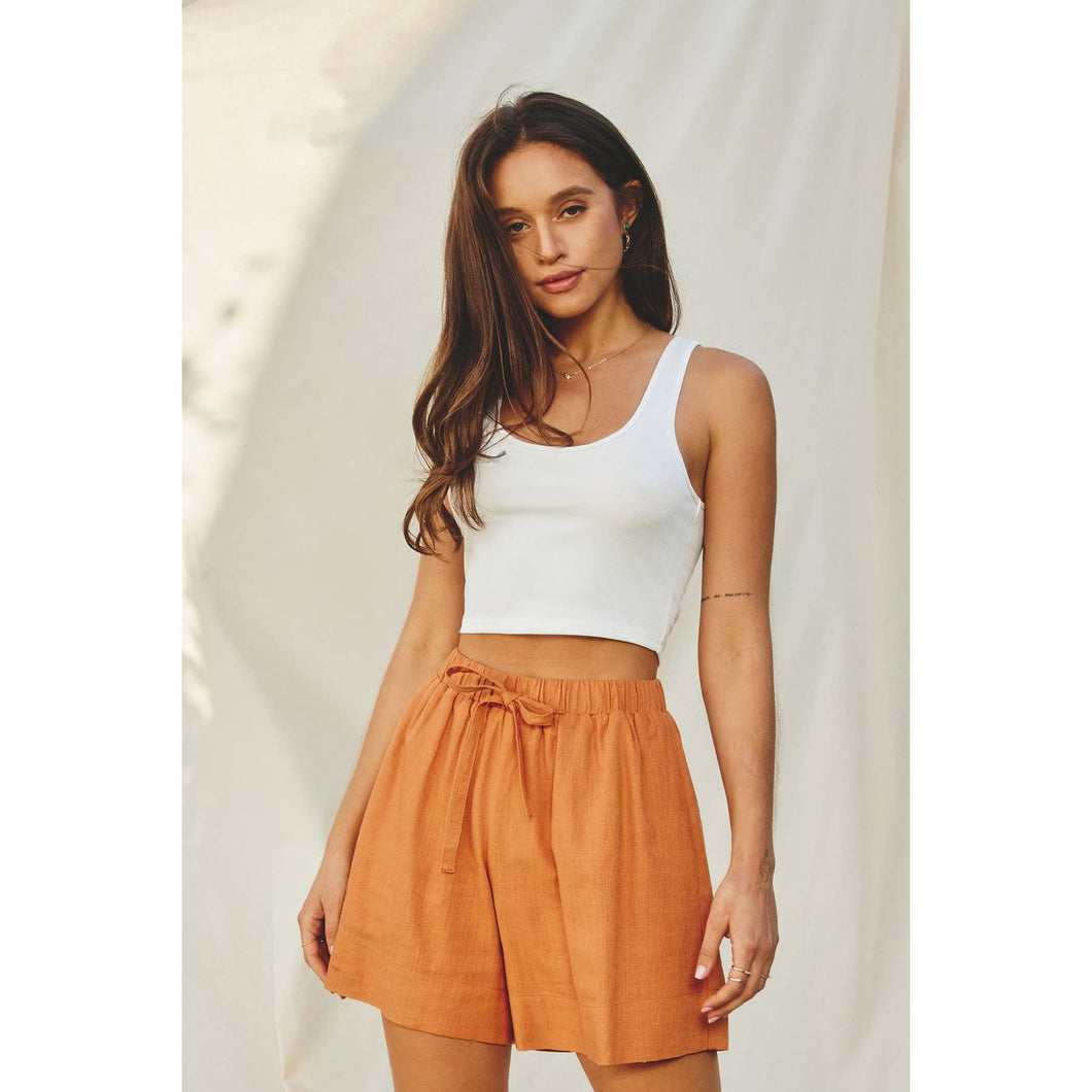 Double Scoop Ivory Tank Top