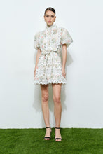 Load image into Gallery viewer, Romantic Floral Lace Mock Neck Mini Dress
