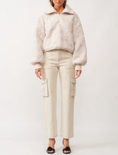 Load image into Gallery viewer, Rosette Floral Cropped Sherpa Jacket
