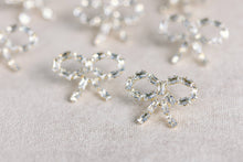 Load image into Gallery viewer, Sparkling Diamond Statement Bow Earrings
