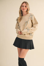 Load image into Gallery viewer, Pretty Little Striped Bow Sweater
