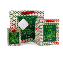 Load image into Gallery viewer, &quot;I Don&#39;t Want a Lot for Christmas&quot; Holiday Gift Bags
