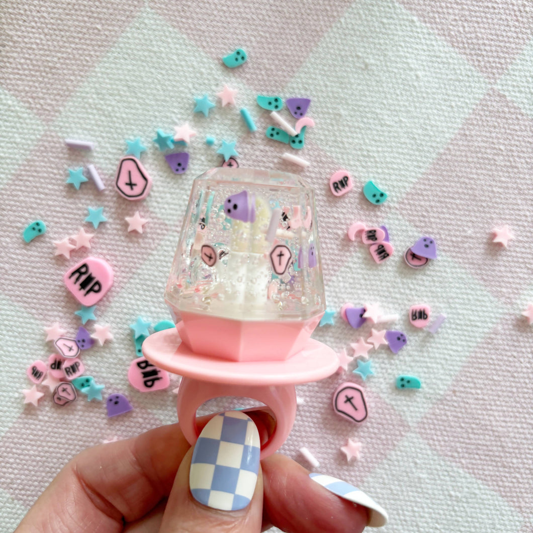Halloween Ghost Ring Pop Lip Gloss
