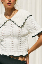 Load image into Gallery viewer, Pretty Little Pointelle Knit Top
