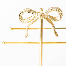 Load image into Gallery viewer, Gold Bow Jewelry Holder
