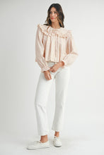 Load image into Gallery viewer, Love Shack Floral Peter Pan Collar Blouse Top
