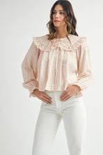 Load image into Gallery viewer, Love Shack Floral Peter Pan Collar Blouse Top

